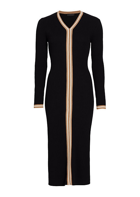 Chic Striped Knit Dress
