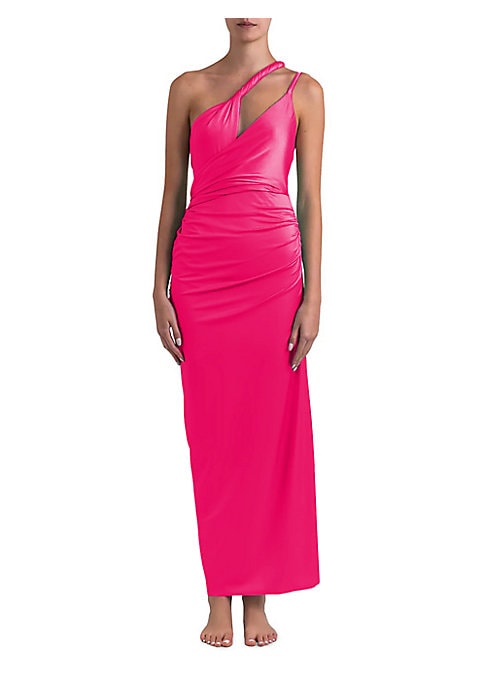 Sleek Cut-Out Evening Gown