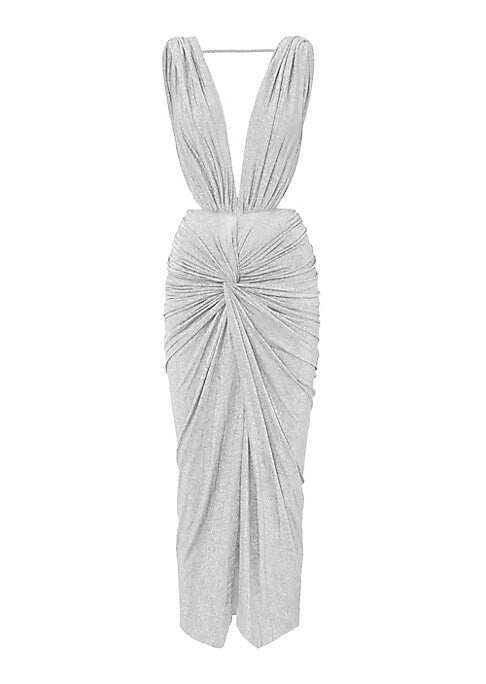 Vivid Ruched Maxi Dress