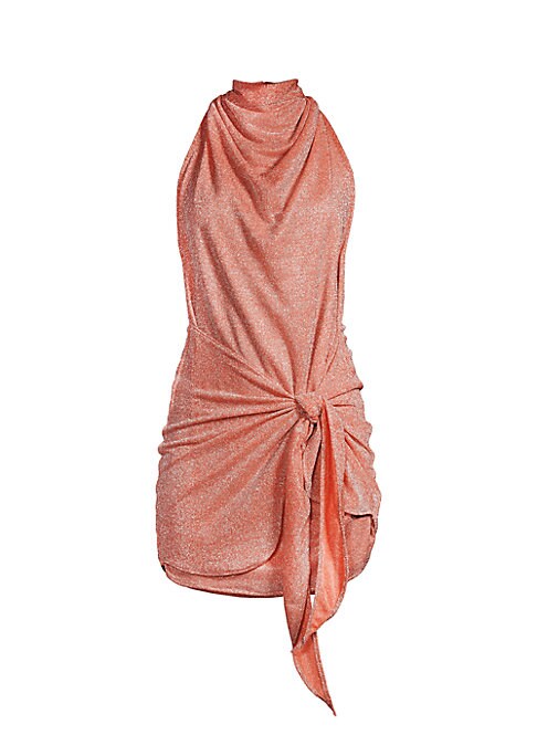 Glittery Halter Minidress