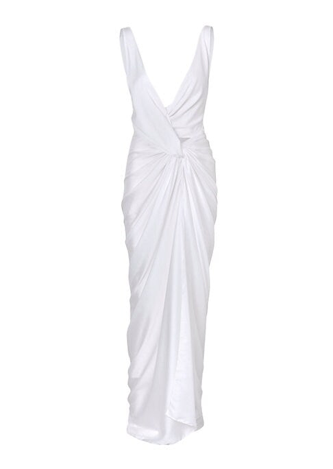 Twist & Chic Satin Gown
