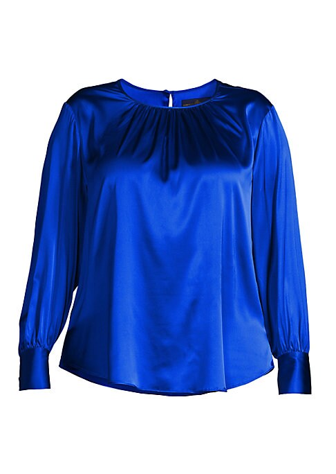 Silk Pleat Luxe Blouse