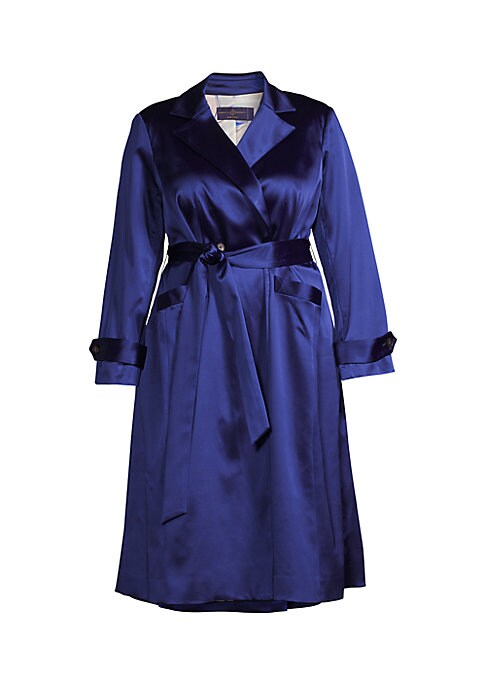 Elegant Satin Wrap Coat