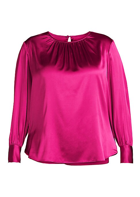 Silk Shirred Blouse