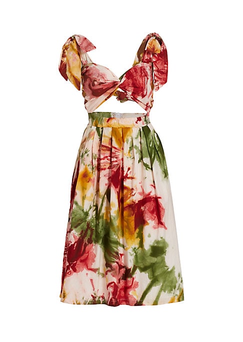 Twisted Dye Midi Dress