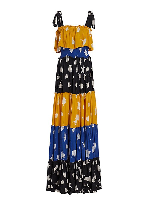 Colorblock Flair Maxi Dress