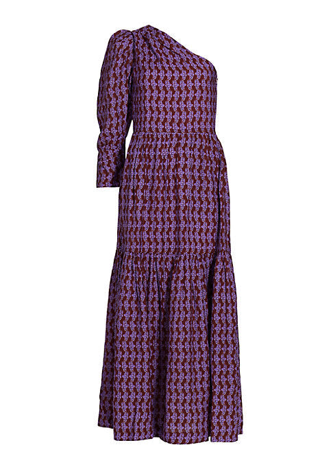 Geometric One-Shoulder Dress