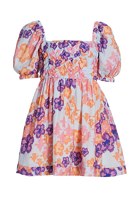 Floral Puff Minidress