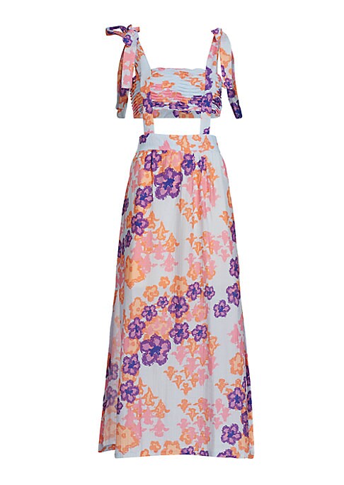 Floral Cut-Out Maxi Dress