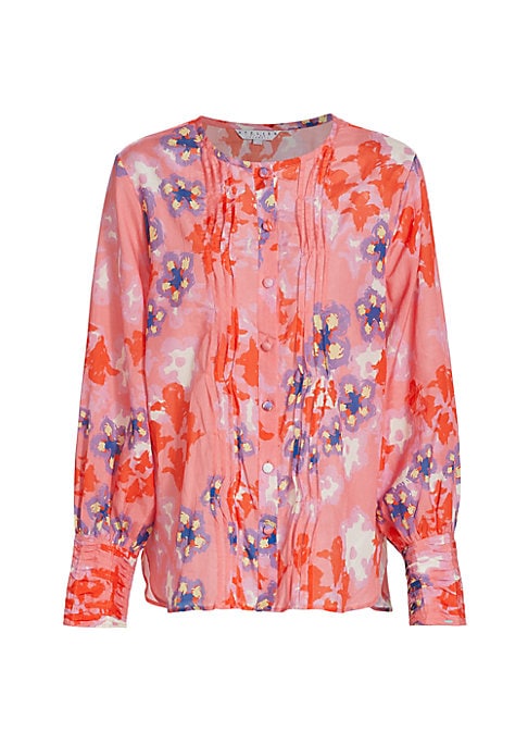 Floral Pleat Charm Blouse