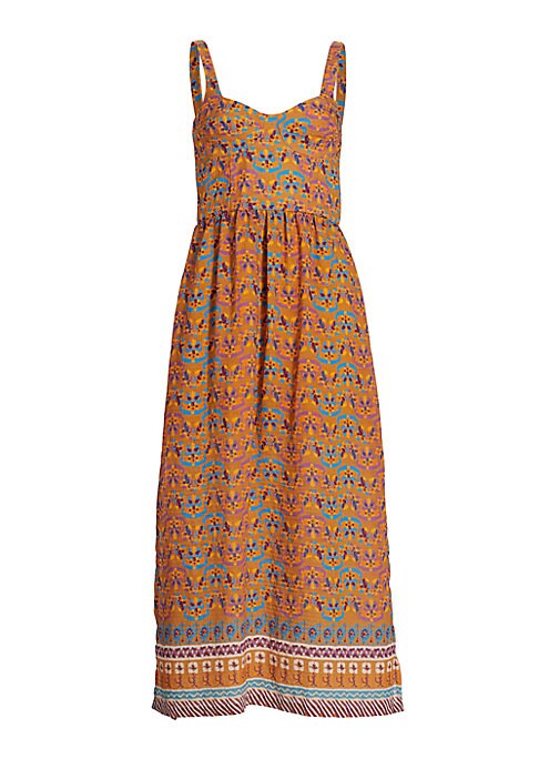 Geometric Chic Midi Dress