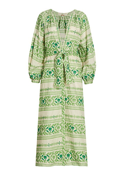 Embroidered Maxi Dress Delight
