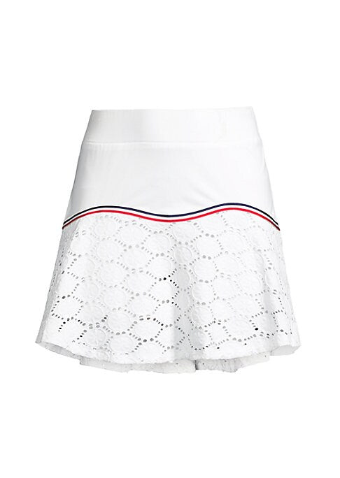 Chic Floral Lace Skort