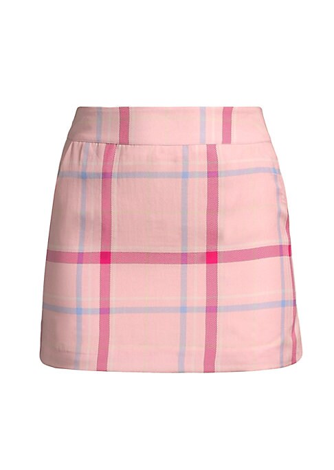 Chic Plaid Pocket Skirt