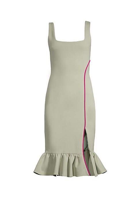 Ruffled Elegance Midi Dress