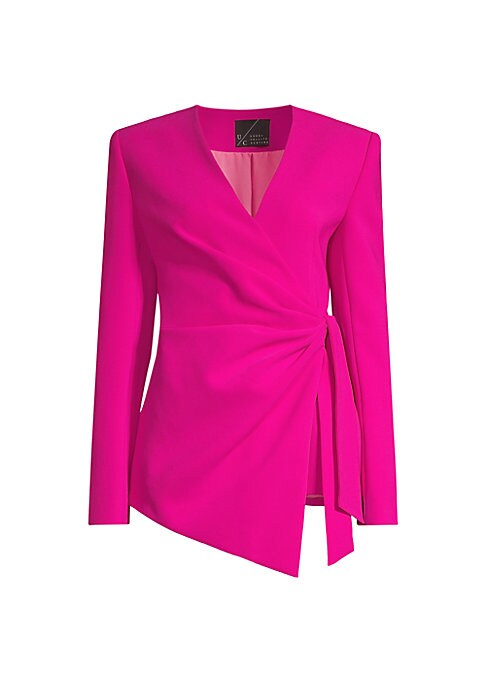 Luxe Linen Wrap Blazer