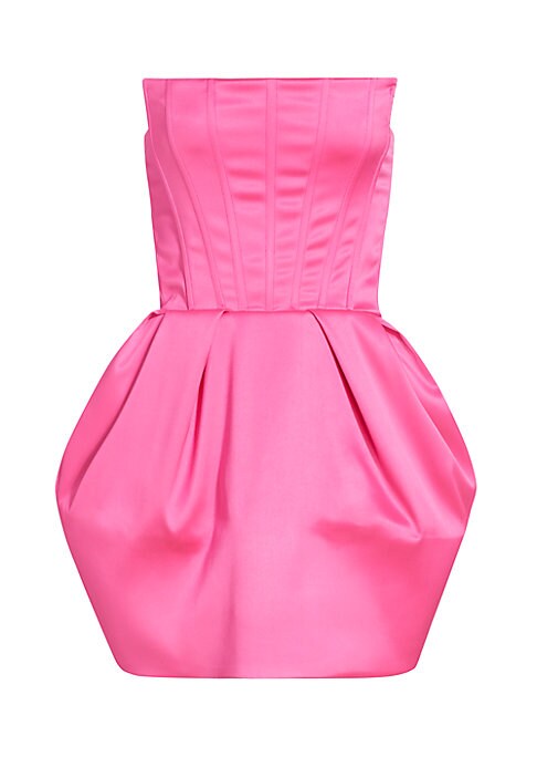 Chic Satin Pleat Dress