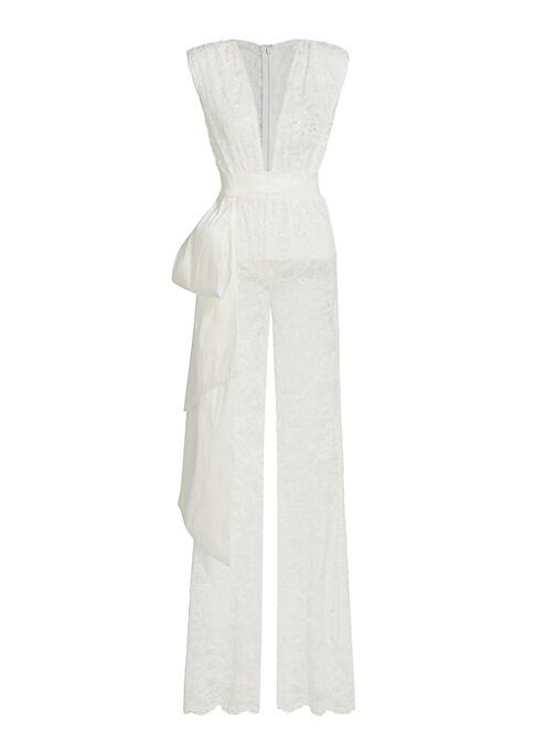 Luxe Lace Bow Jumpsuit
