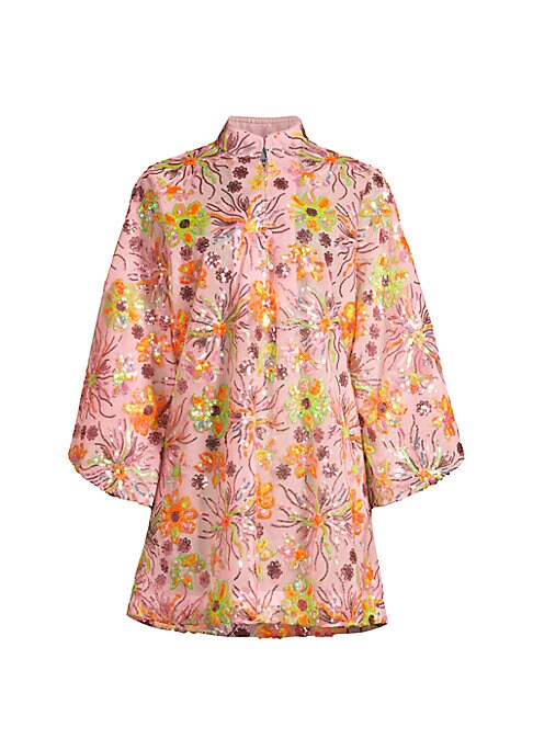 Embellished Floral Caftan