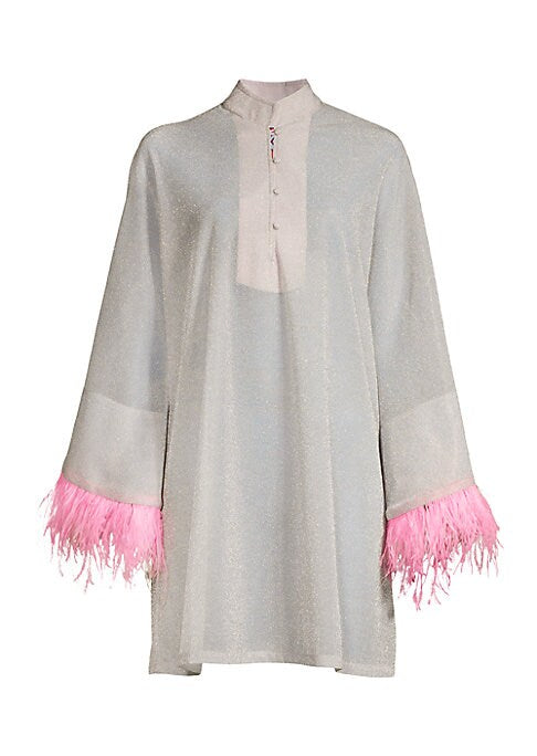 Feathered Sparkle Caftan