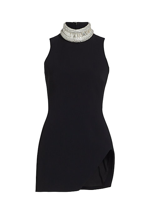 Gleaming Side-Slit Dress