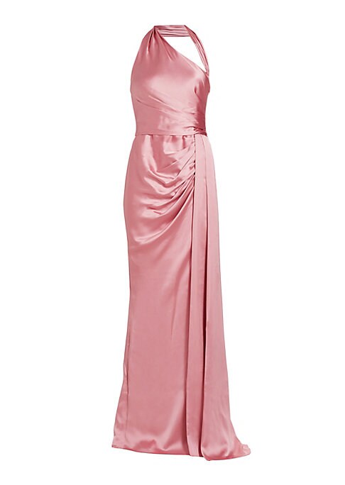 Satin Side Slit Gown