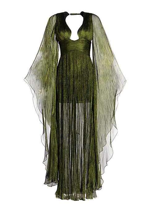 Chiffon Dream Cape Gown