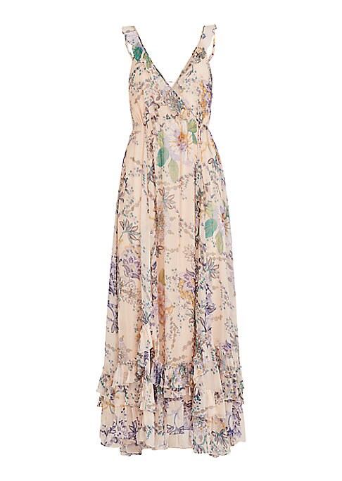 Floral Ruffle Maxi Dress