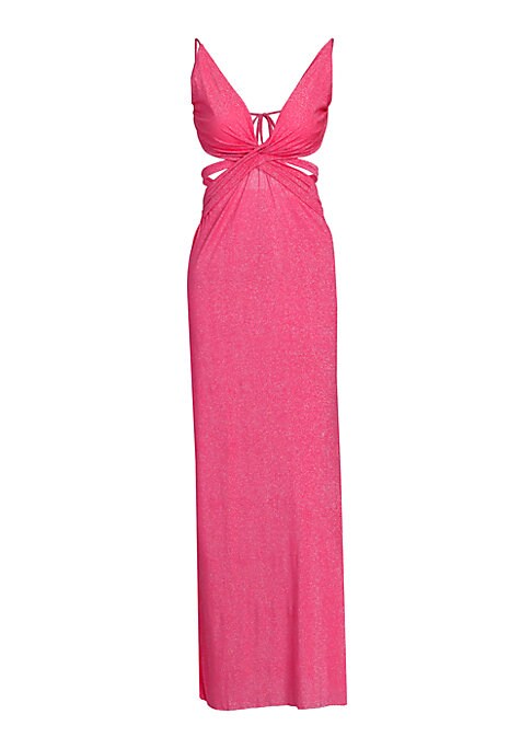 Glittery Twisted Maxi Dress