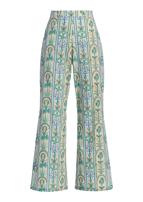 Botanical Wide-Leg Trousers