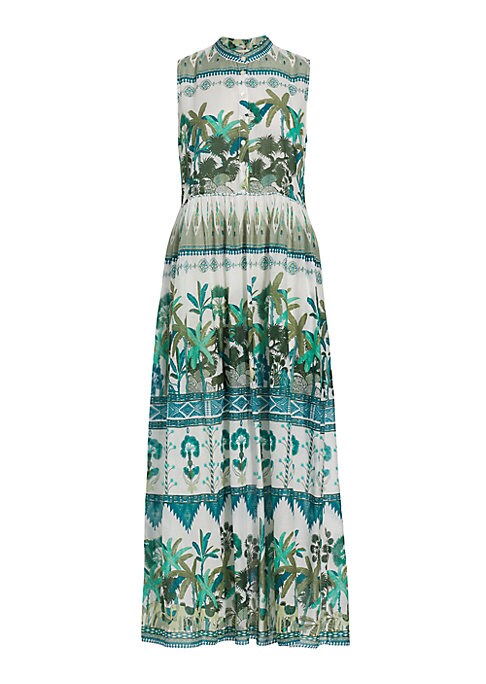 Tropical Palm Maxi Dress