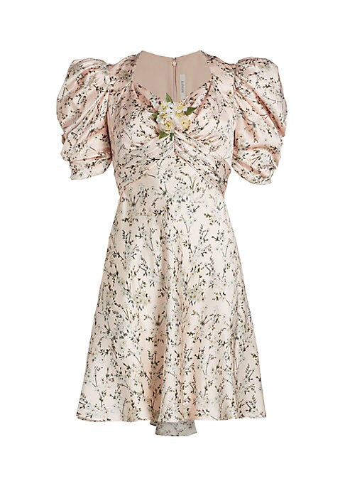 Rose Silk Mini Dress