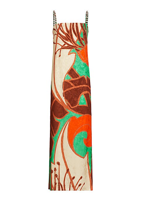 Bold Jacquard Maxi Dress