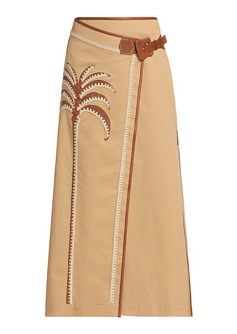 Tropical Elegance Wrap Skirt