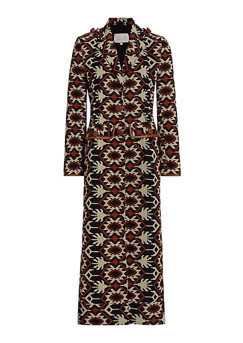 Embroidered Voile Trench