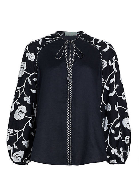 Chic Balloon-Sleeve Blouse
