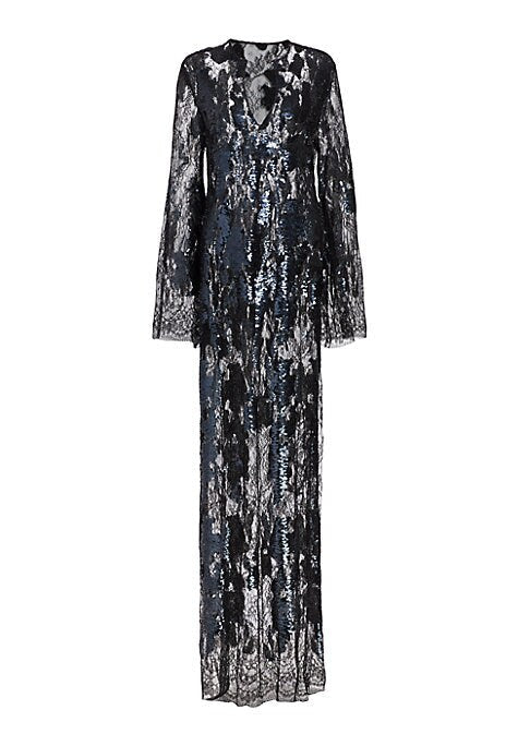 Luxe Lace Evening Gown