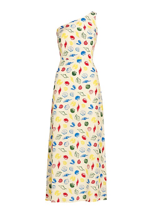 Shell Print Midi Dress