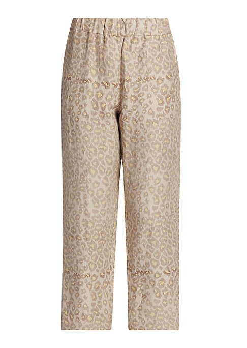 Leopard Luxe Cropped Pants