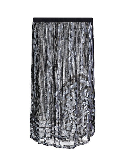 Sequined Sheer Elegance Skirt
