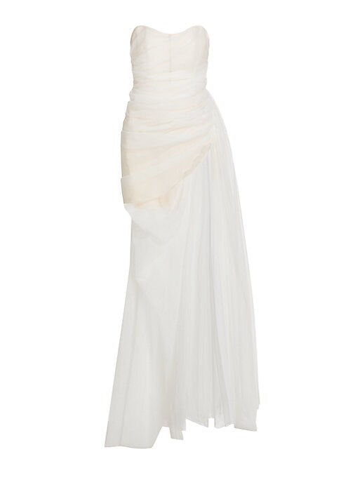 Chic Strapless Evening Gown