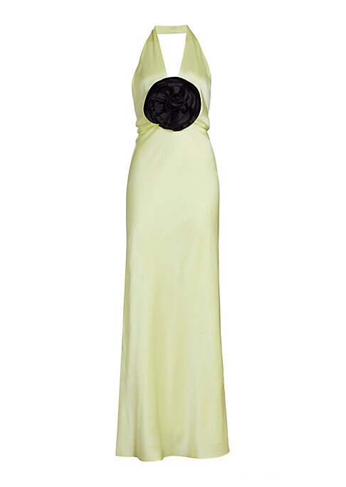 Radiant Silk Halter Gown