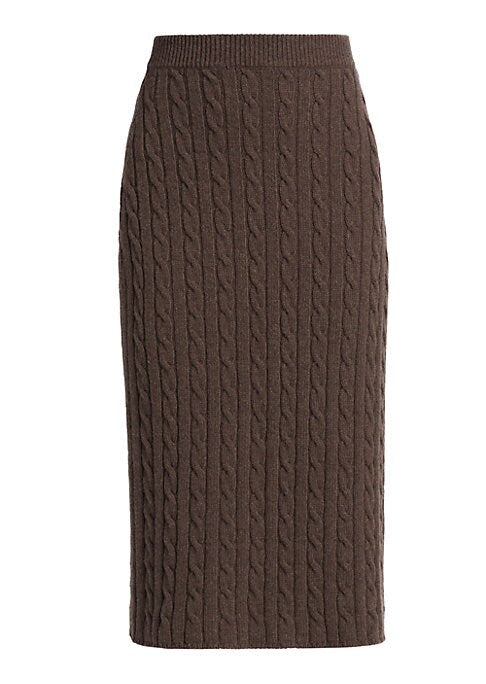 Cozy Knit Midi Skirt