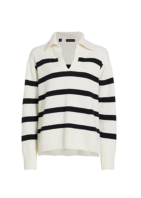 Chic Striped Cashmere Sweater