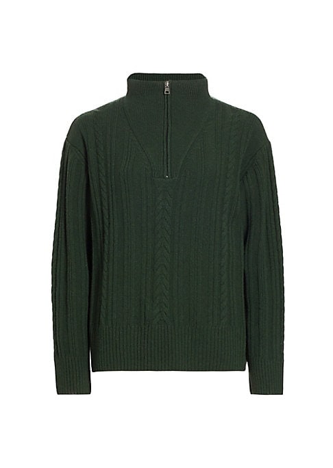 Cozy Knit Quarter-Zip Top