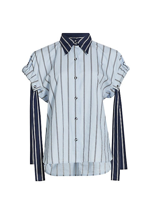 Striped Cotton Button-Up