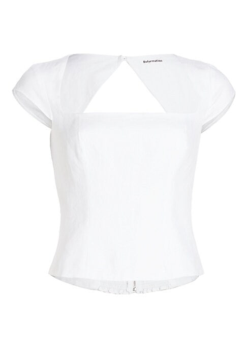 Chic Square Linen Top