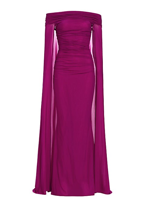 Cape Elegance Gown