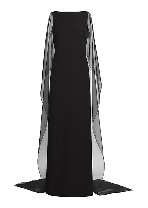 Elegant Cape Gown