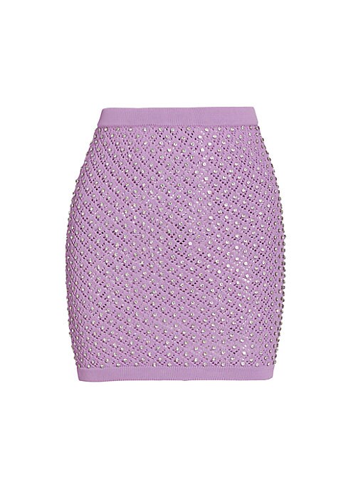 Sparkling Knit Miniskirt